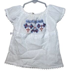 Baby Girl White Summer Dress Made in Greece Size 12 Months